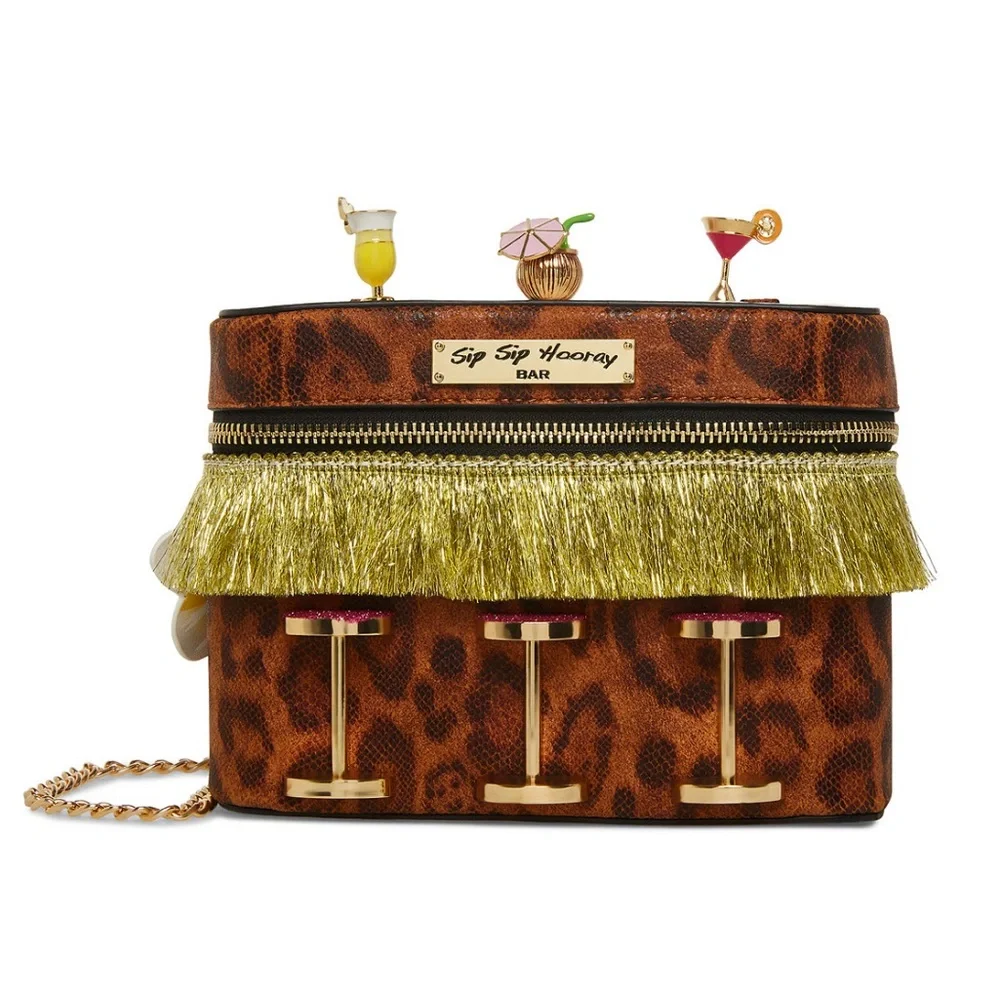 1st EDT. Sip Sip Hooray Betsey Johnson Tiki Bar Crossbody. - Picture 3 of 9